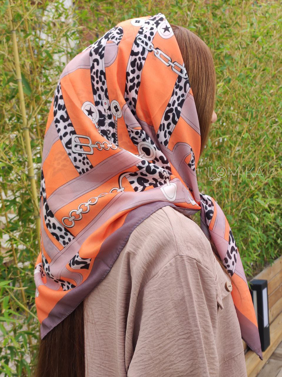 روسری طرحدار بسته5رنگی کد r26 (عمده)