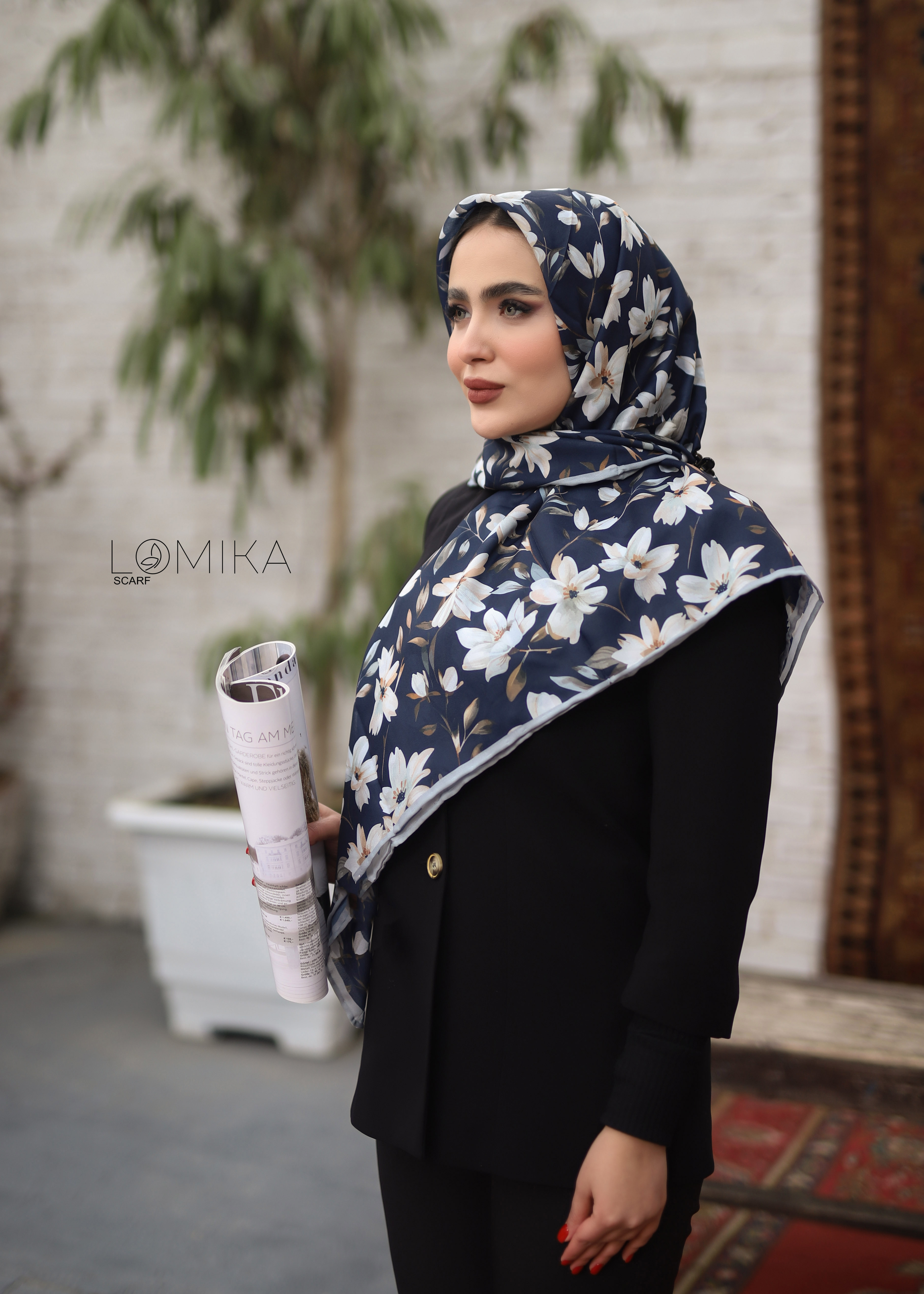 روسری حریر دستدوز بسته8رنگی کد r71 (عمده)