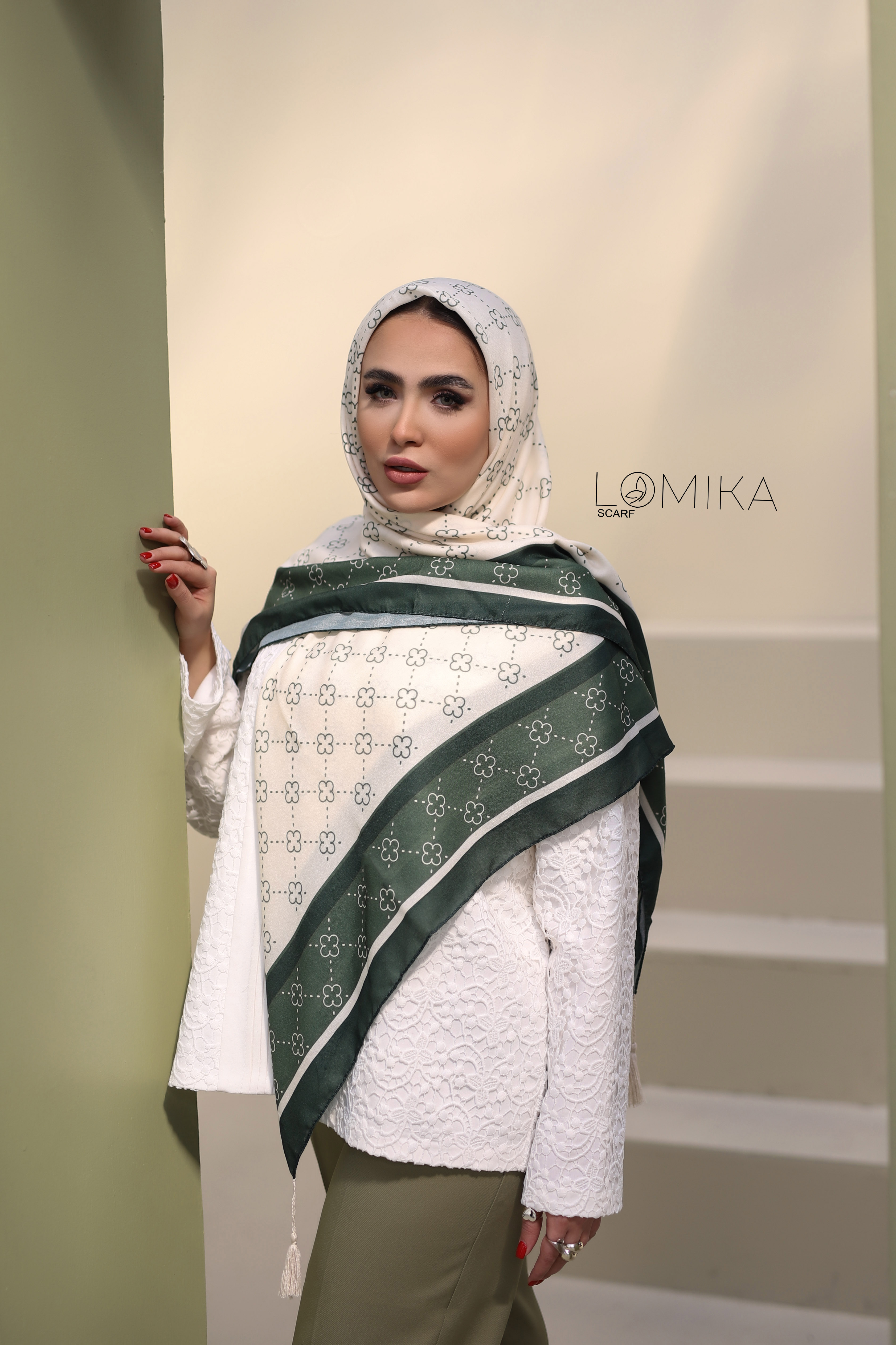 روسری نخی بسته6رنگی کد r84 (عمده)