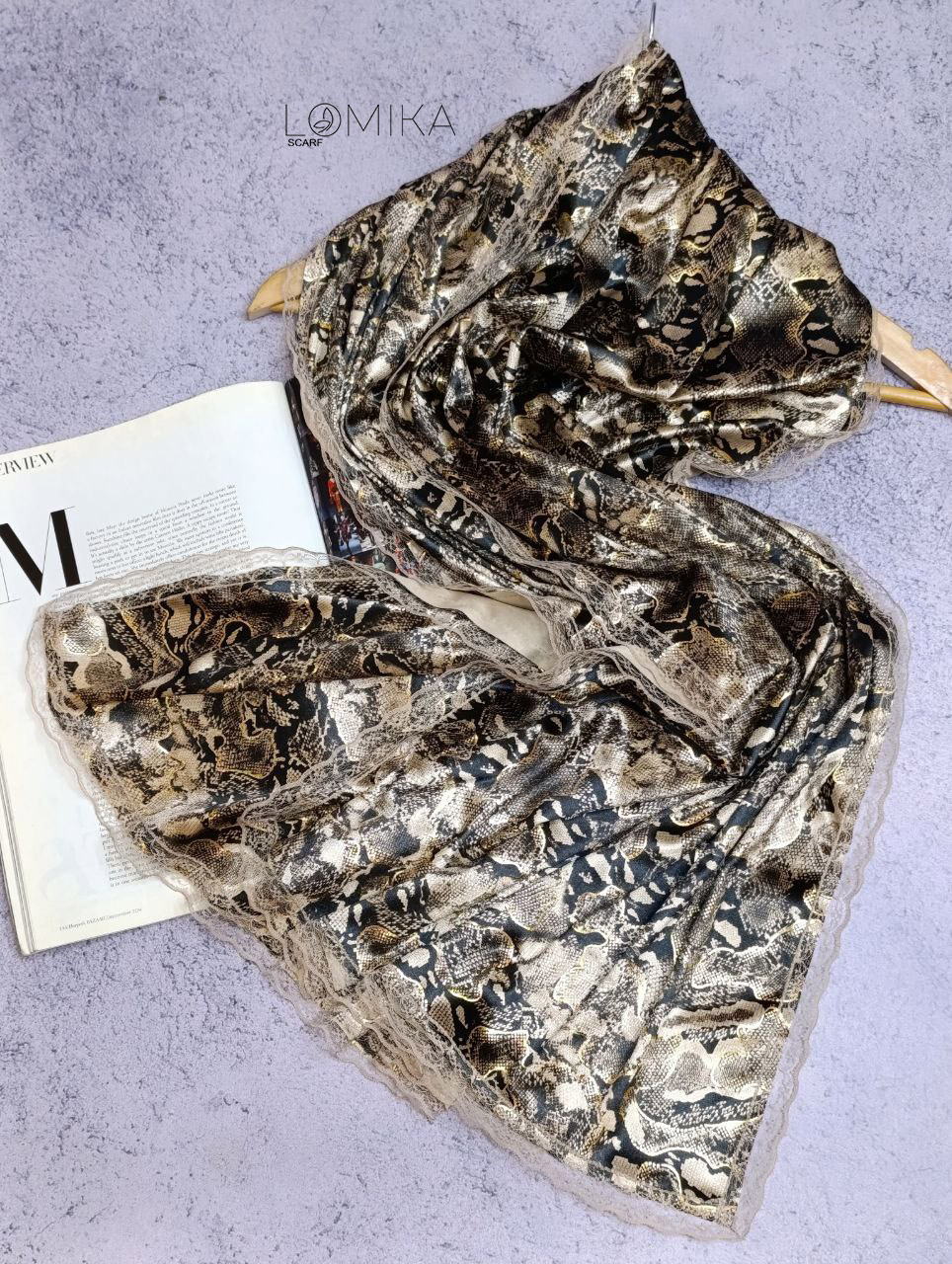 شال مخمل پوست ماری دور گیپور سری انتخابی کد sm52 (عمده)
