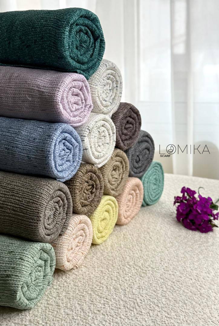 شال پلیسه ابرنگی بسته16رنگی کد sp52 (عمده)