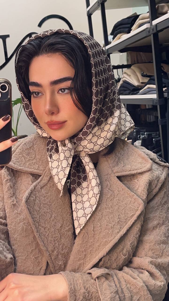 مینی اسکارف موکا
