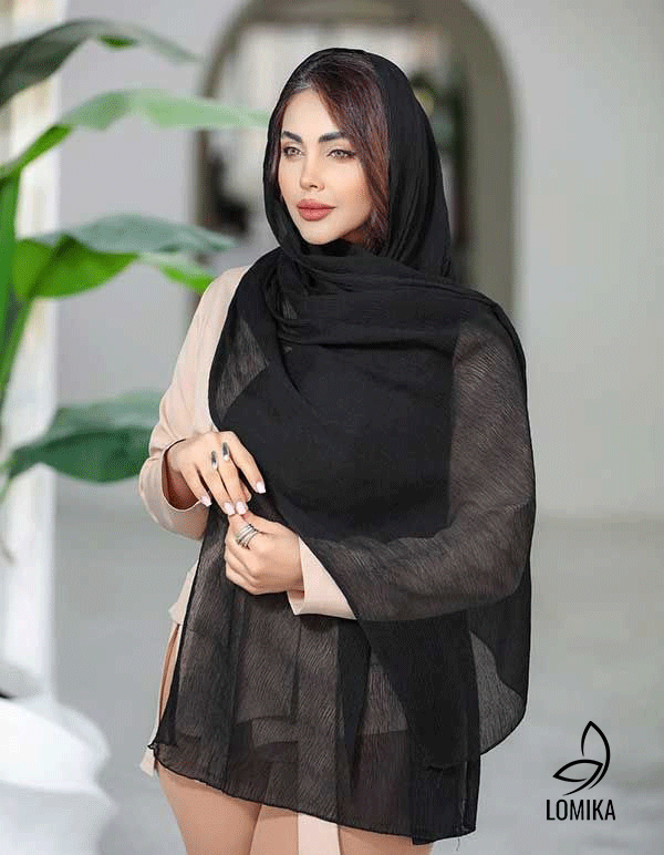 شال پلیسه حریر بسته12رنگی کد sp95 (عمده)