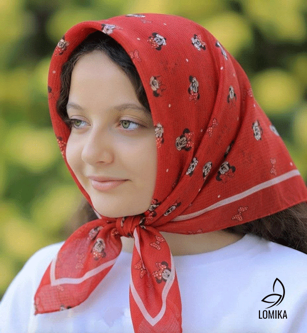 روسری بچگانه بسته6طرحی کد mt95 (عمده)