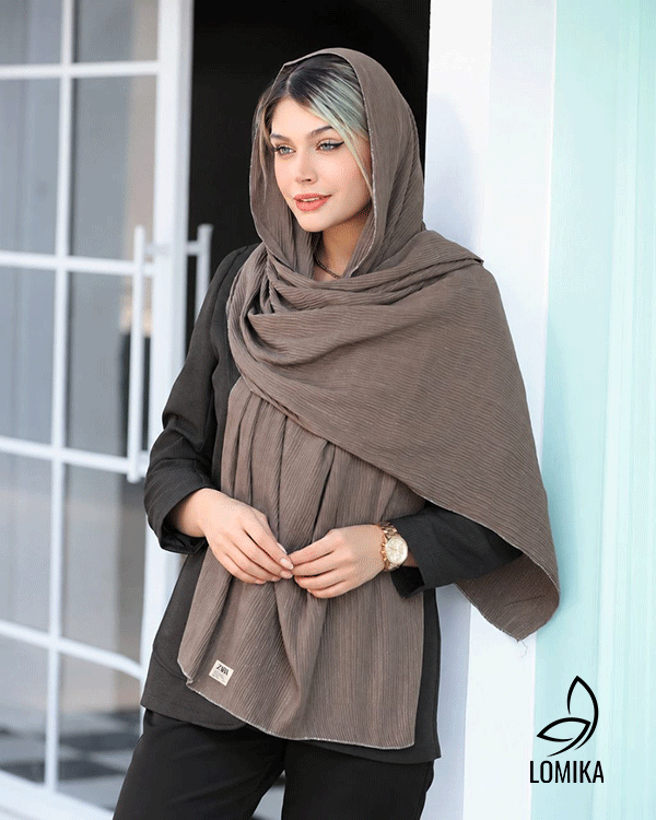 شال پلیسه دورلمه پاییزه بسته12رنگی کد ps11 (عمده)
