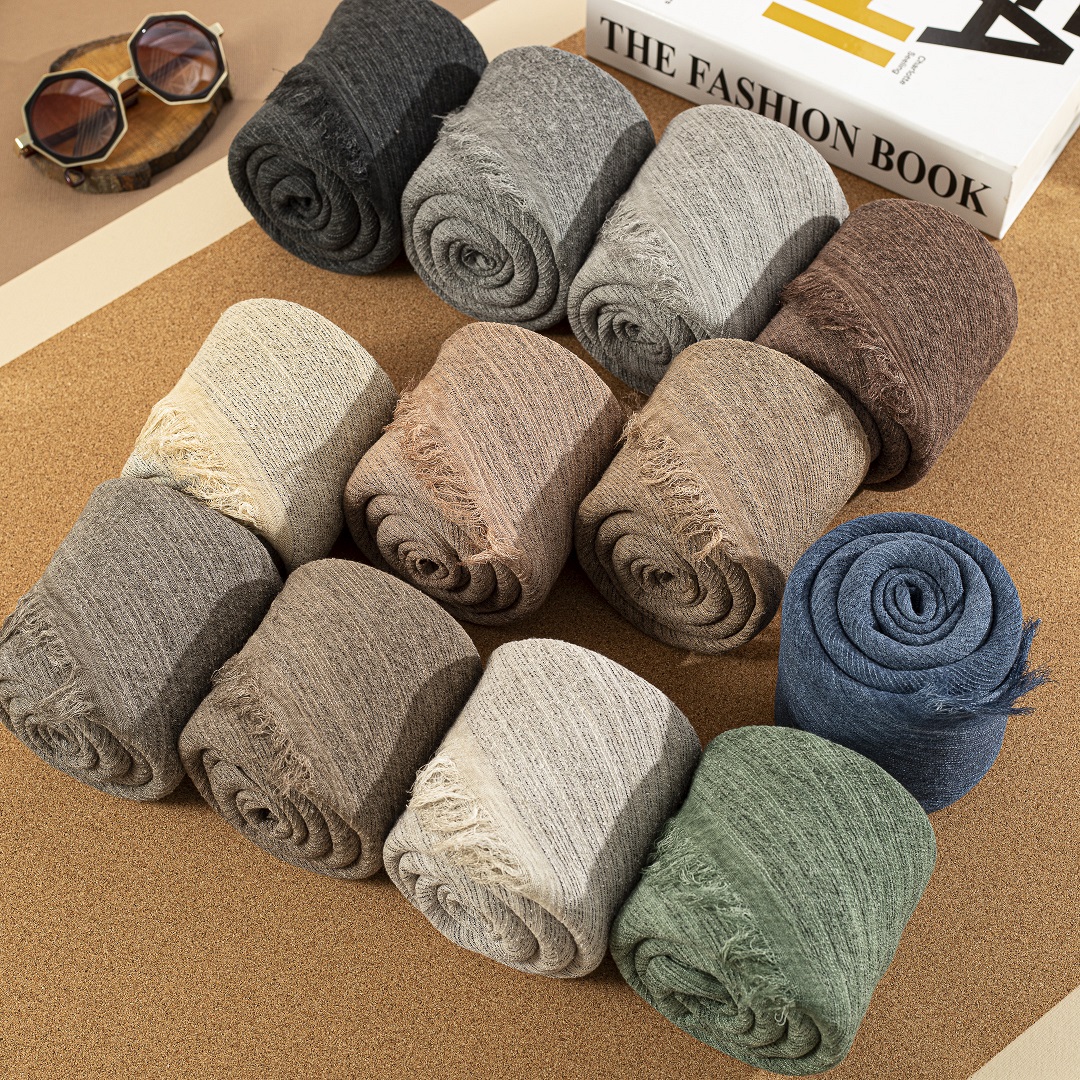 شال ملانژ وارداتی بسته12رنگی کد sz3 (عمده)
