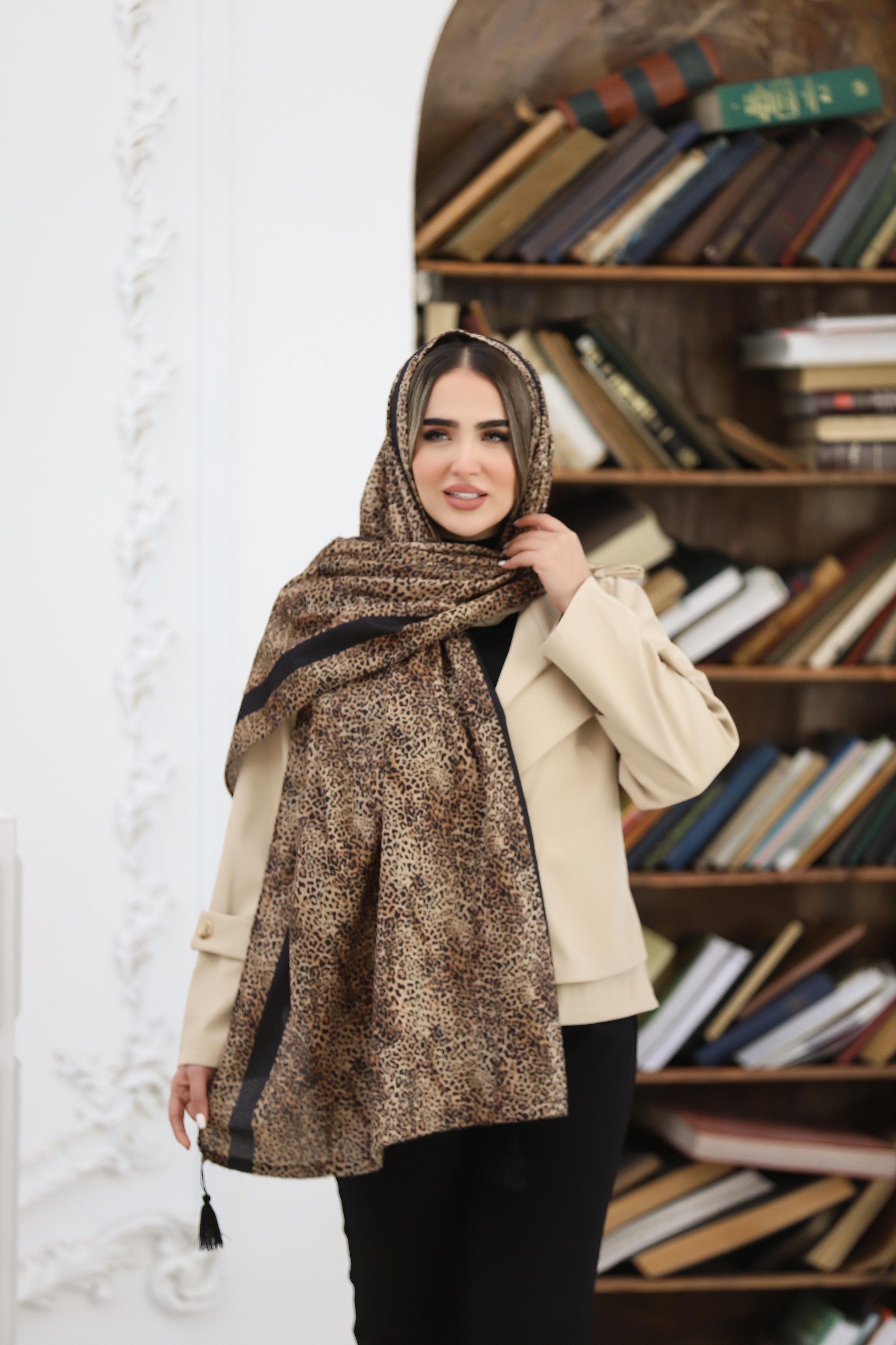 شال پلیسه پلنگی پاییزه بسته10طرحی کد ps6 (عمده)
