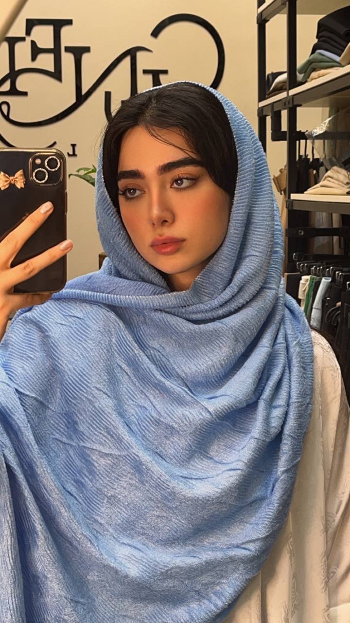 شال پلیسه مخمل دورلمه بسته7رنگی کد ps27 (عمده)
