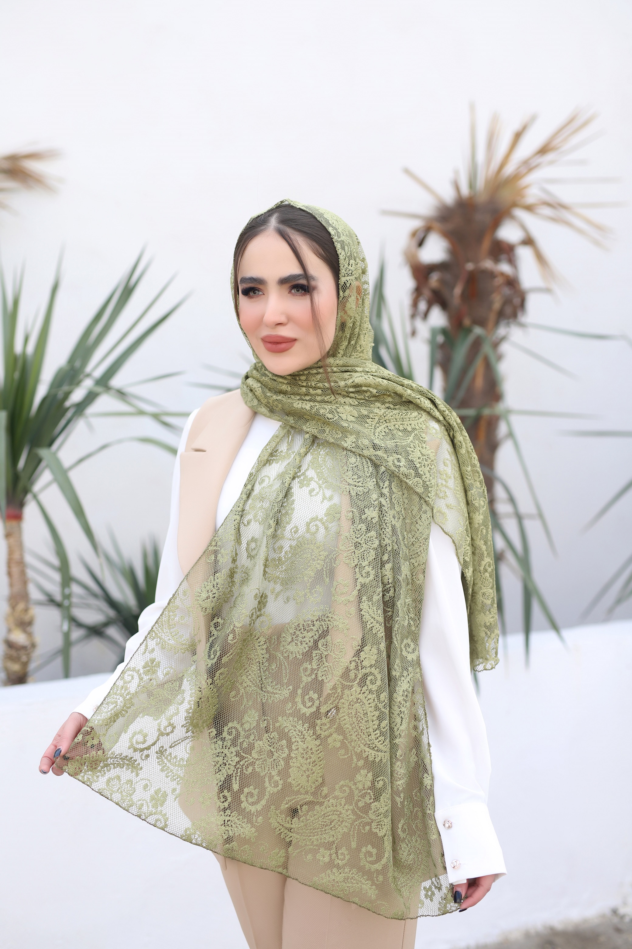 شال توری ترمه بسته7رنگی کد sm33 (عمده)
