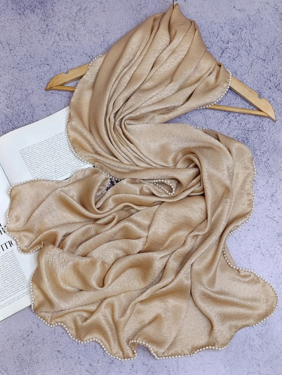 شال کوپرا دورمروارید بسته9رنگی کد sm37 (عمده)
