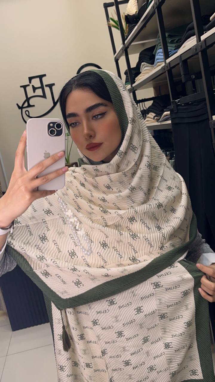 شال پلیسه پک سبز بسته8طرحی کد sp43 (عمده)
