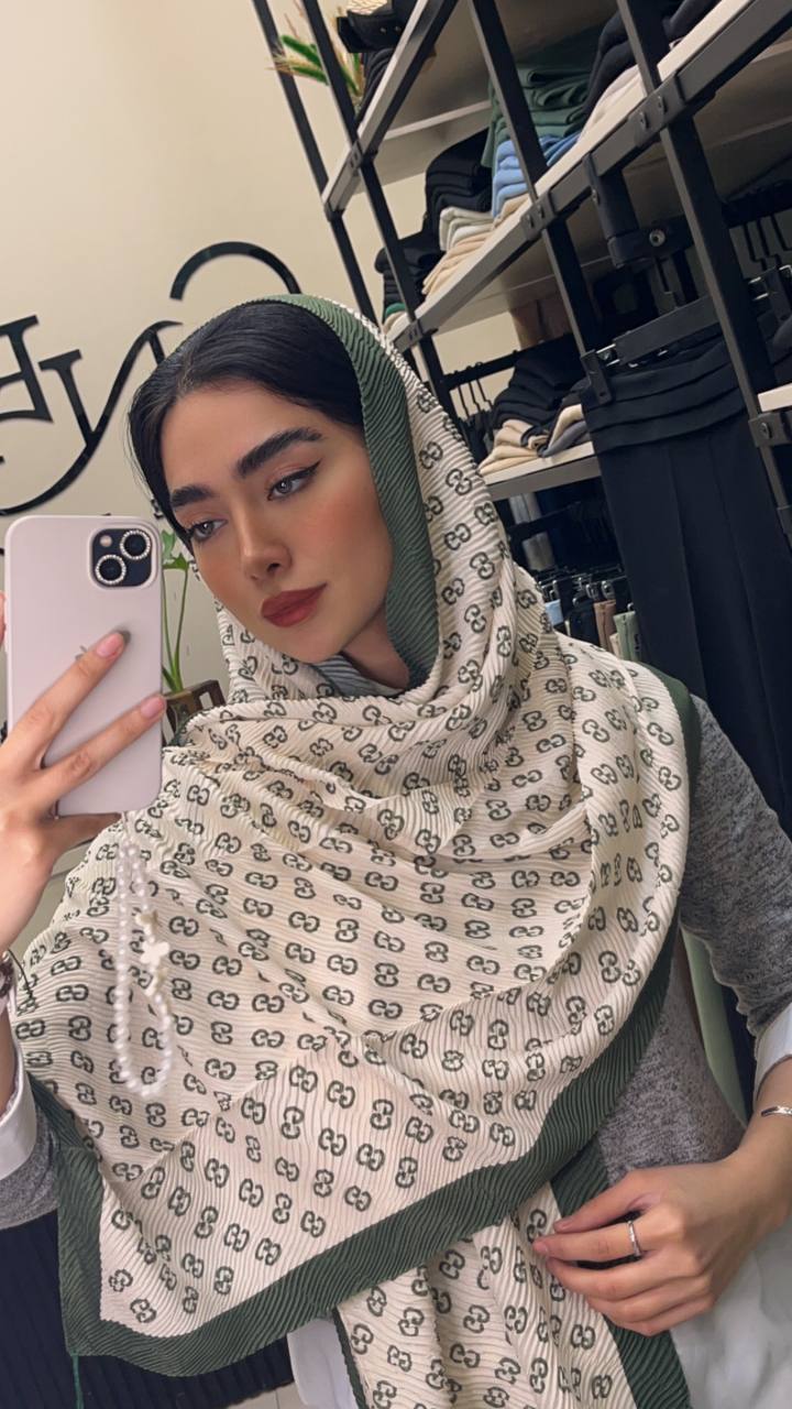 شال پلیسه پک سبز بسته8طرحی کد sp43 (عمده)

