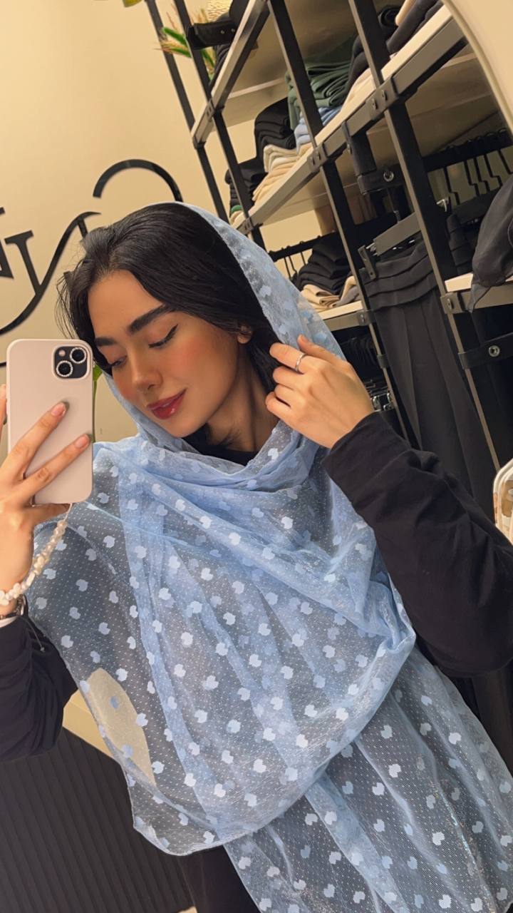 شال توری قلبی بسته10رنگی کد sm55 (عمده)
