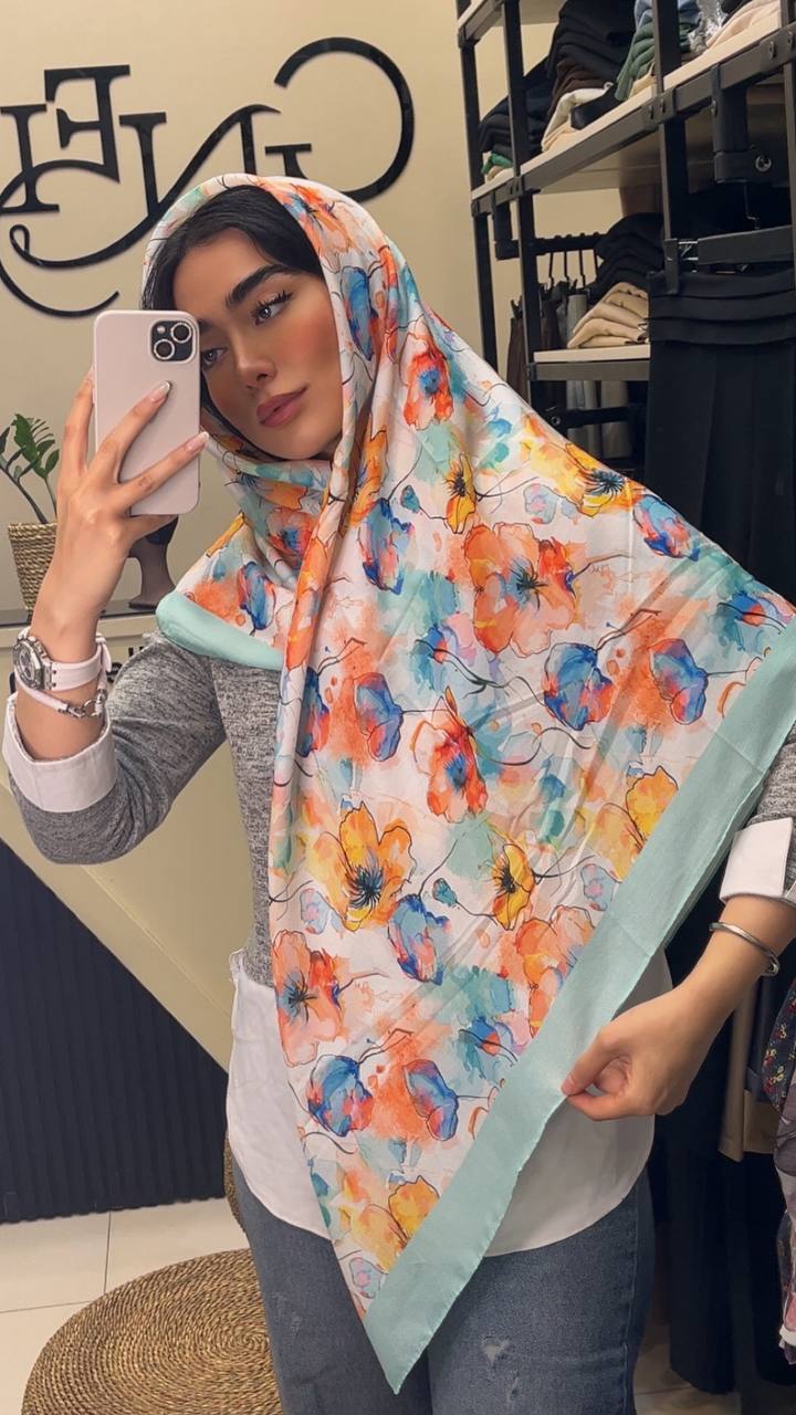 روسری نخی ابرنگی بسته6طرحی کد r90 (عمده)
