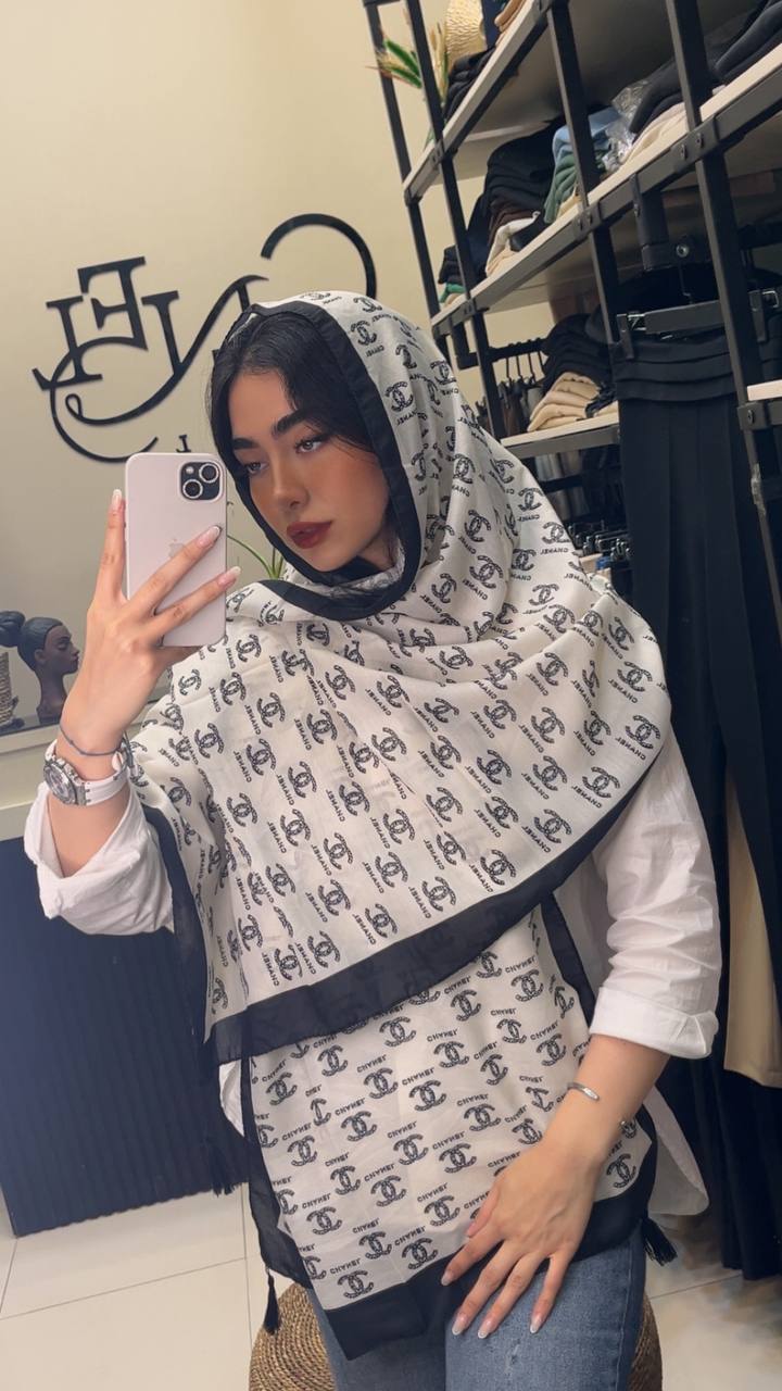 شال چاپی پک سفیدمشکی بسته10طرحی کد sh61 (عمده)
