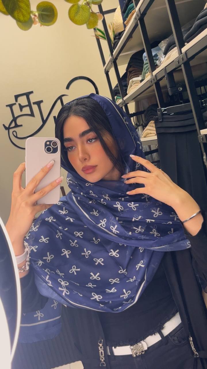 شال حریرچاپی پاپیون بسته10رنگی کد sh62 (عمده)

