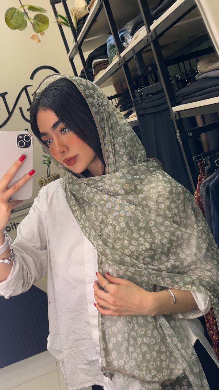 شال توری چاپی پک سبزپاستیلی بسته6طرحی کد sh66 (عمده)
