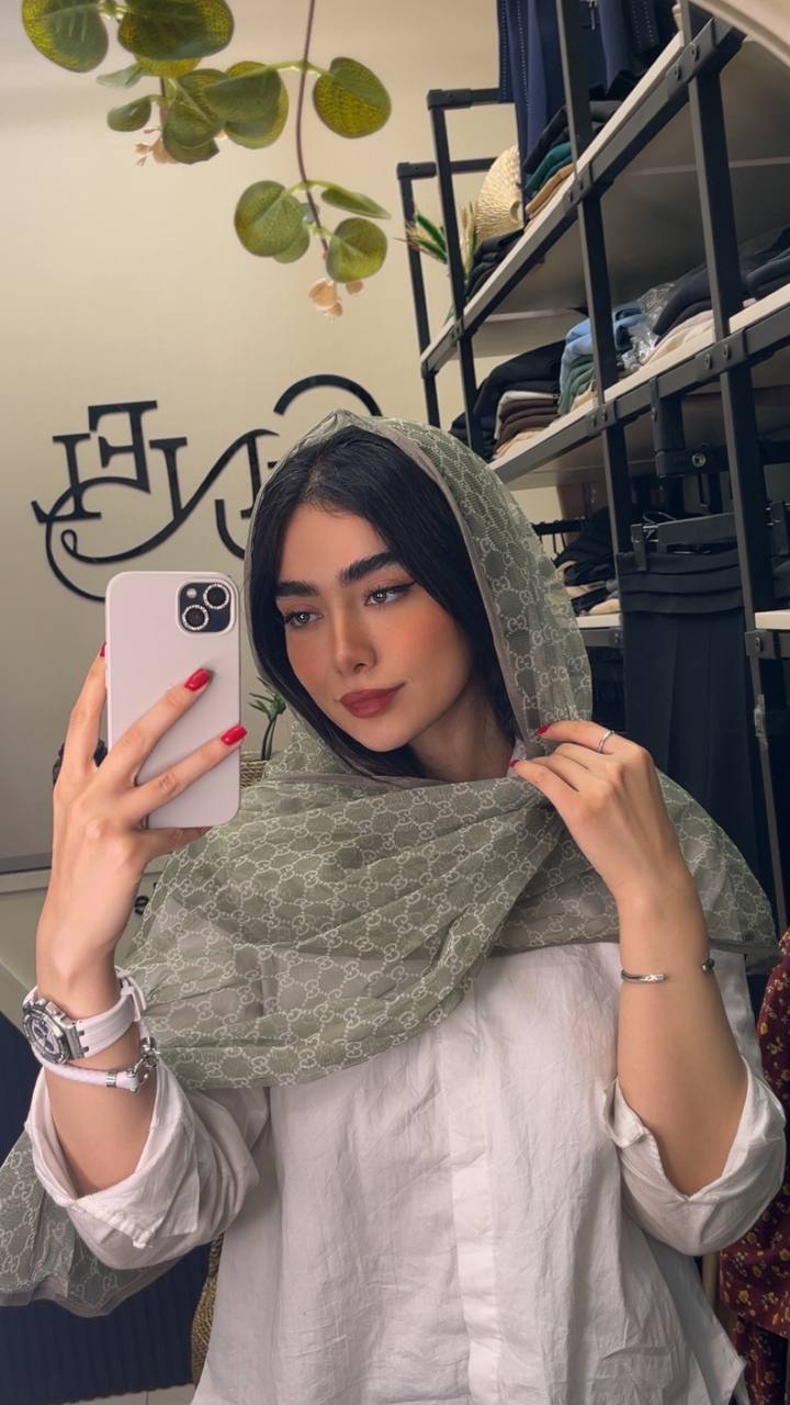 شال توری چاپی پک سبزپاستیلی بسته6طرحی کد sh66 (عمده)
