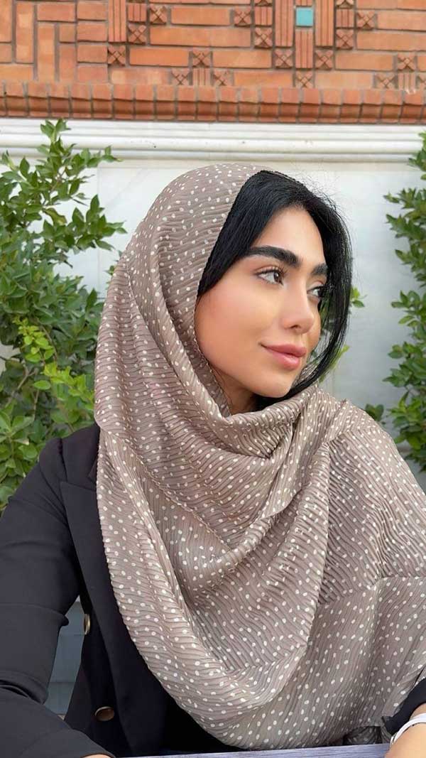 شال پلیسه خالخالی بسته10رنگی کد sp69 (عمده)
