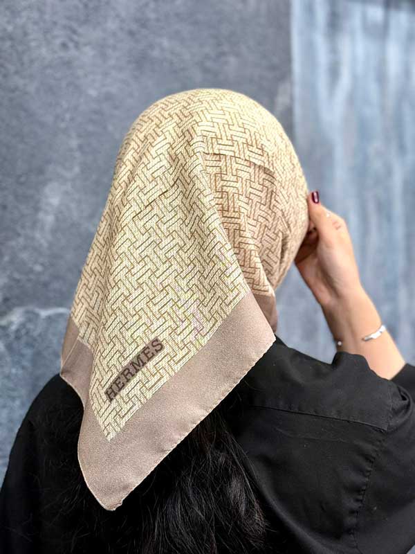 مینی اسکارف پک کرم بسته10طرحی کد mt71 (عمده)
