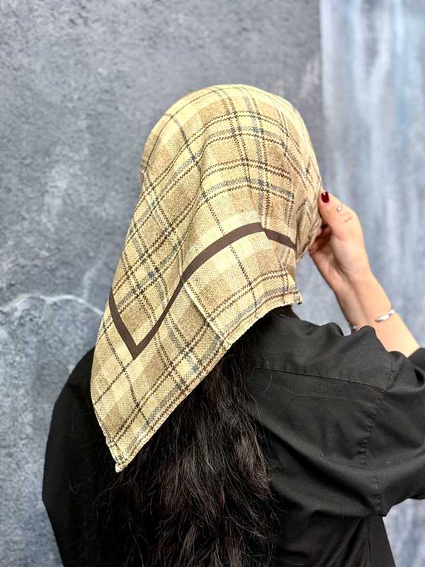 مینی اسکارف پک کرم بسته10طرحی کد mt71 (عمده)
