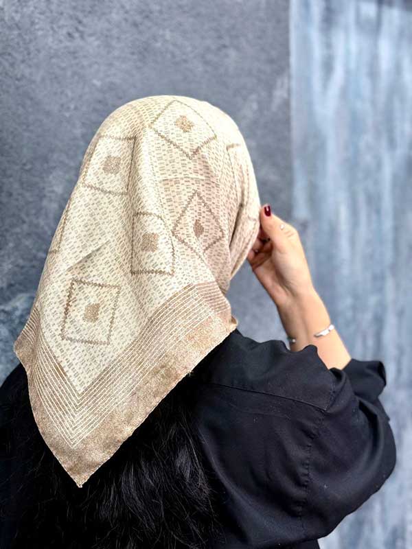 مینی اسکارف پک کرم بسته10طرحی کد mt71 (عمده)
