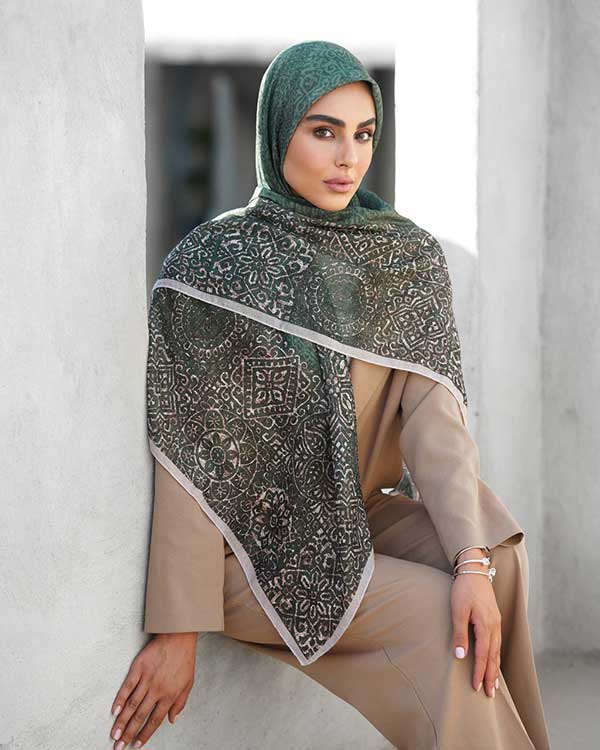 روسری گارزا بسته10رنگی کد r115 (عمده
