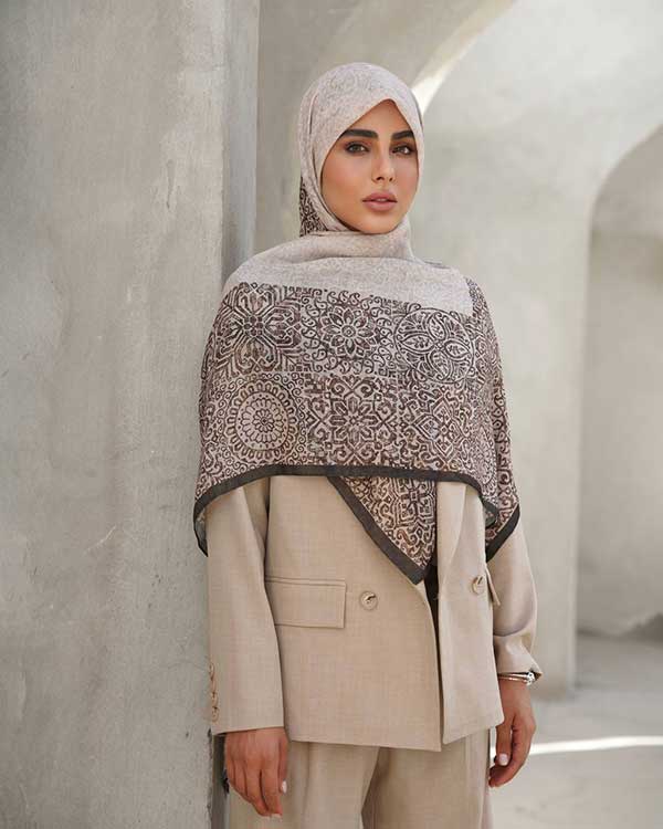 روسری گارزا بسته10رنگی کد r115 (عمده
