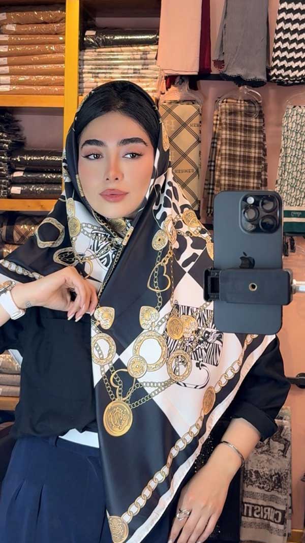روسری ابریشم توییل بسته6رنگی کد r156 (عمده)
