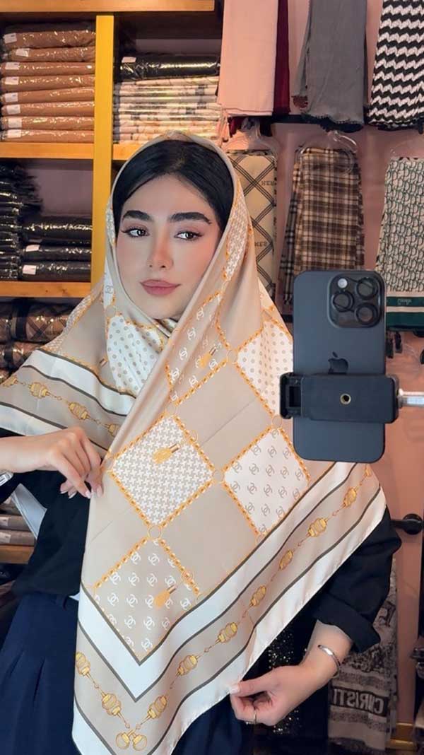 روسری ابریشم توییل بسته6رنگی کد r157 (عمده)
