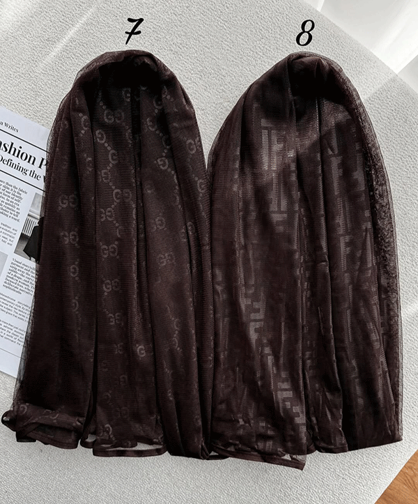شال توری داغی بسته8طرحی کد sh82 (عمده)
