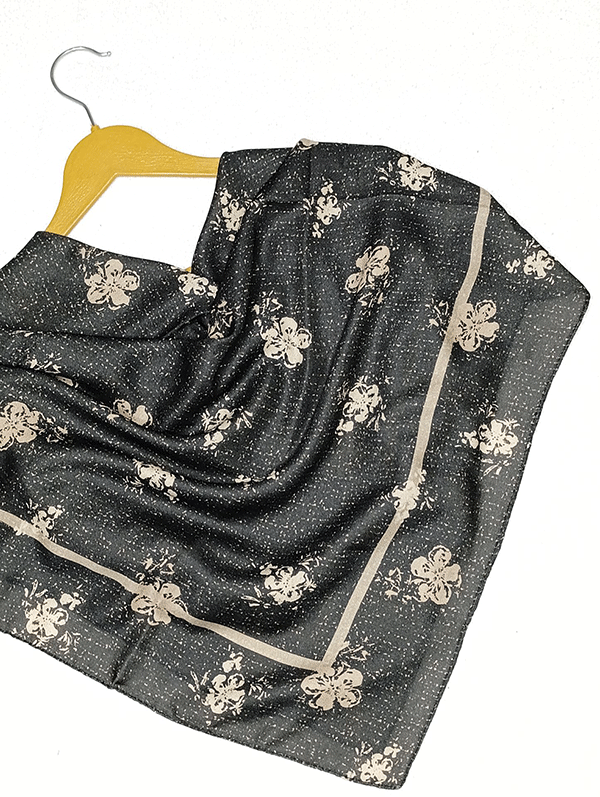 روسری پک مشکی بسته4طرحی کد r203 (عمده)
